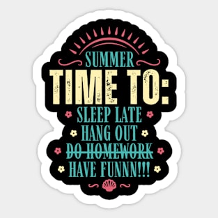 Summer to do list Sticker